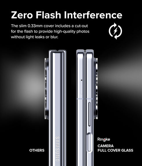 Ringke Camera Glass Multi-Layer Protection for Samsung Galaxy Z Fold 5 Camera Lens Protector, 2 Pack