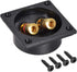 uxcell 2-Way Square Speaker Box Terminal Binding Post for Subwoofer Connectors, 1pcs Narrow Type