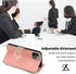 Asuwish iPhone 11 Pro Wallet Case: Pink Flip Cover with Screen Protector, Card Holder, Crossbody Strap & Stand.