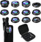 Phone Camera Lens Kit, 11 in 1 for iPhone and Android, Wide Angle, Macro, Telephoto, Filters
