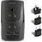Upgraded DOACE 2000W Universal Voltage Converter, US to Europe, 220V to 110V for Travel, Power Adapter Combo