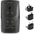 Upgraded DOACE 2000W Universal Voltage Converter, US to Europe, 220V to 110V for Travel, Power Adapter Combo