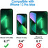 JETech 2-Pack iPhone 13 Pro Max Screen Protector, 6.7-Inch, Full Coverage Tempered Glass, HD Clear, Auto Alignment Tool.