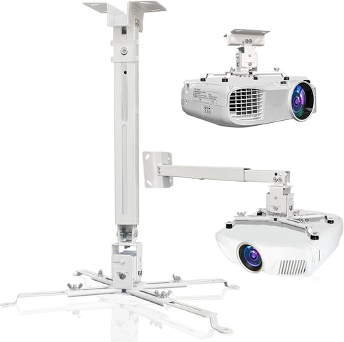 Solarsea Ceiling Projector Mount, Universal Height Adjustable with 25.5-inch Expansion Arm, Suitable for