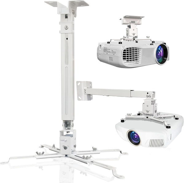 Solarsea Ceiling Projector Mount, Universal Height Adjustable with 25.5-inch Expansion Arm, Suitable for