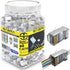 Shielded RJ45 Cat6/Cat6a Connectors - Gold Plated Pass Through 23AWG Modular Plugs (60 PCS)