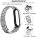 MIJOBS Strap for Xiaomi Mi Band 6 Mi Band 5, Metal Strap Compatible with Mi Band 4 Mi Band 3