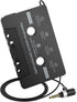 Mersoco Car Cassette Audio Adapter with Hands-Free Calling Microphone, Universal Cassette Tape Aux
