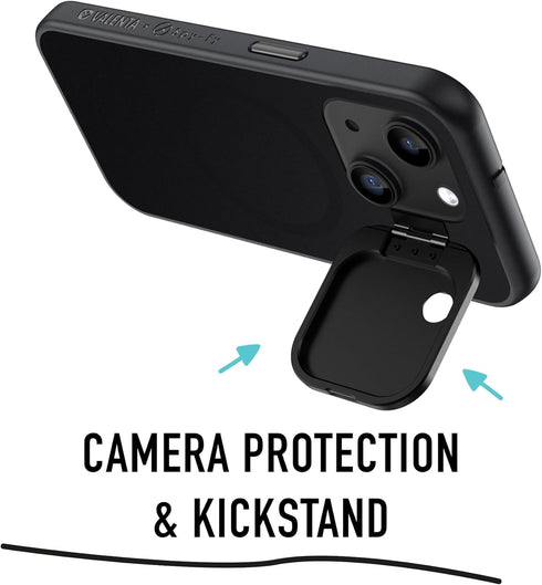 Spy-Fy iPhone 15 Plus Privacy Case - Camera Covers Front and Rear | Magsafe Compatible, Kickstand, 6-Foot Drop Proof |