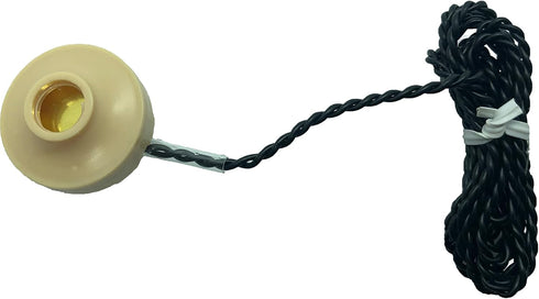 Piezoelectric Ear Phone High Impedance Ceramic Piezo Ear Piece for Crystal Radios, Upgraded Brass Diaphragm with
