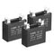 YOKIVE 3 Pcs CBB61 Run Capacitor, 450V AC 2.5uF for Washing Machines Motor, Low Loss (Black)