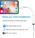 Apple MFi Certified 2 Pack Lightning to 3.5 mm Headphone Jack Adapter for iPhone 14/13/12/11/XR/XS/8/7/iPad.