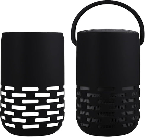 kwmobile Silicone Case for Bose Portable Home Speaker, Protective Mini Speaker Cover - Black