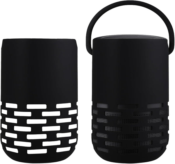 kwmobile Silicone Case for Bose Portable Home Speaker, Protective Mini Speaker Cover - Black
