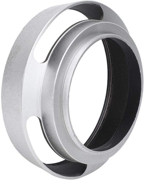 2Pcs Aluminium Alloy 39mm Lens Hood for Leica Camera, Silver