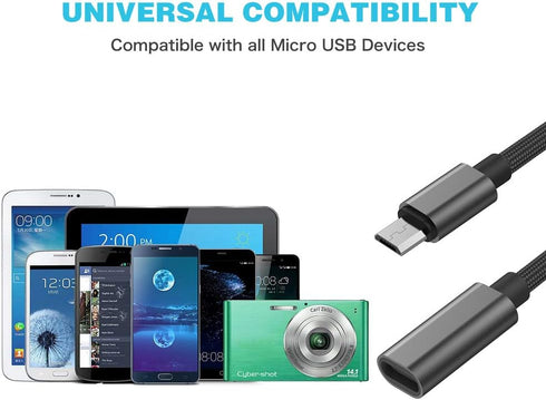 USB C to Micro USB Adapter, KUXIYAN (2 Pack) Type C Female to Micro USB Male Charger Connector for Samsung Galaxy S7