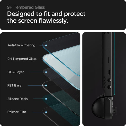 Lenovo Legion Go Spigen GlasTR EZ FIT Tempered Glass Screen Protector - 1 Pack for ultimate protection.