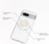PopSockets Phone Grip - Compatible with MagSafe, Includes Adapter Ring, Wireless Charging Compatible - Clear