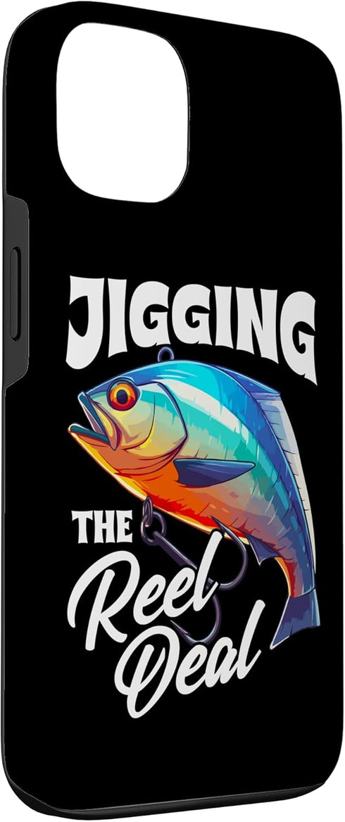 Fishing Trip Tuna Fisher Funny Sport Fishing Humor 13 Jigging The Reel Deal Funny Pun Tuna Fishing Angler Team Case