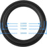 Socobeta 2pcs 8 inches Speaker Rubber Perforated Subwoofer Surround Rings Replacement Parts for Speaker Repair or DIY