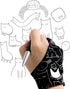 XPPen Digital Drawing Glove - Two-Finger Artist Glove for Drawing Tablet, Cute Cat Print for Right and Left Hand