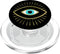 Yellow Evil Eye Black PopSockets MagSafe PopGrip for iPhone