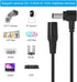 DC Extension Cable 5.5mm x 2.1mm 90 Degree Right Angle Male to Female Left Angle, 12V DC Power Extension Cable Cord