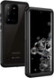 Lanhiem IP68 Waterproof Dustproof Case for Samsung Galaxy S20 Ultra - Heavy Duty Full Body Protective Cover, Black/Clear