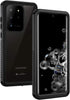 Lanhiem IP68 Waterproof Dustproof Case for Samsung Galaxy S20 Ultra - Heavy Duty Full Body Protective Cover, Black/Clear