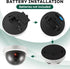 Kanayu 8 Pack Dummy Fake Camera, CCTV Dome Fake Security Camera with Flashing Red LED Light, White