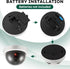 Kanayu 4 Pack Dummy Dummy Fake Camera CCTV Dome Fake Security with Flashing Red LED Light Wireless Surveillance CCTV