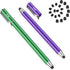 Bargains Depot Stylus Pens for Touch Screens (2 Pcs), 2-in-1 Stylus for iPhone, iPad, Samsung Galaxy, Tablet with 20