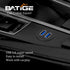 BATIGE 2 Ports Dual USB 3.0 Male to USB 3.0 Female AUX Flush Mount Car Extension Cable for Car Truck Boat Motorcycle,