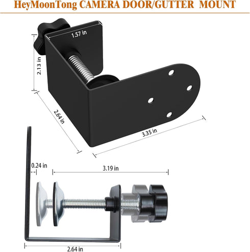 Gutter/Door Mount for Blink Indoor/Outdoor Camera(4th/3rd Gen) & Blink XT2/XT Camera, Blink Security Camera Mounting Bracket Accessories, No Drilling, No Damage
