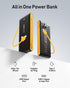 VEEKTOMX 10000mAh, Pack 17/16/15, Portable Charger with Built in Cables Power Bank for iPhone with Wall Plug, Travel