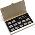 Aluminum SIM Card Case, Universal Waterproof Slim Mini Storage Case with 12 Nano SIM Card Slots, Gold