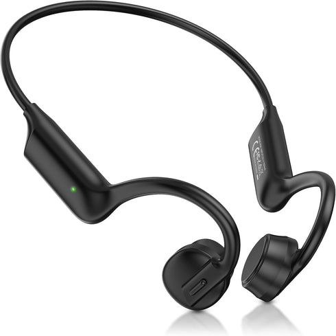 Bone Conduction Headphones Bluetooth 5.4 Open Ear Headphones with Mic, Wireless Earphones,
