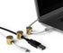 Gold Cable Anchors for Desk Organization | Premium Aluminum Cord Organizers | Charger & Cable Management Clips (3 Pack)