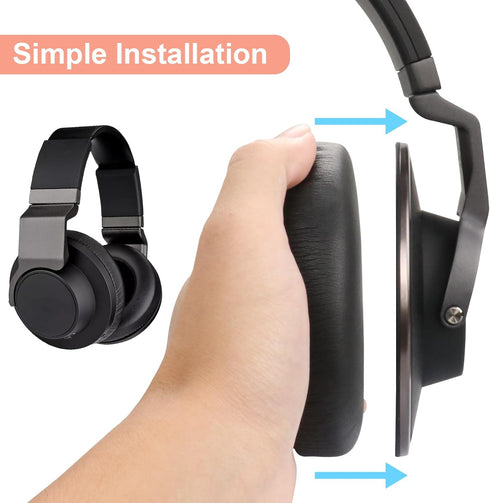 K550 Replacement Ear Pads + Headband for Akg k550, Ear Cushions Cover k551 Earpads k553 Headphones with Memory Foam
