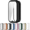 Xiaomi Smart Band 8 Active/Redmi Band 2 Protective Case Cover - Soft TPU Shell for Smartwatch Accessories (Black)