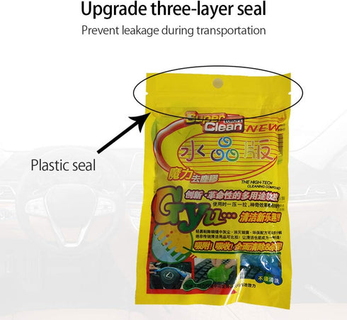 Car Cleaning Gel, 75g/2.6oz Universal Detailing Tools for Car, Keyboard, Remote Control, Household Cleaners