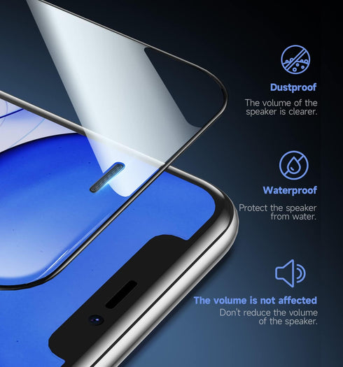 MAGIC JOHN Tempered Glass Screen Protector for iPhone 11/XR (6.1") - 2 Pack, Bubble-Free, HD Clear, Easy Install, Auto