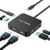 USB C Docking Station Dual HDMI Monitor, ACASIS Dual HDMI Docking Station with 100W PD Charging, USB C HDMI Hub for