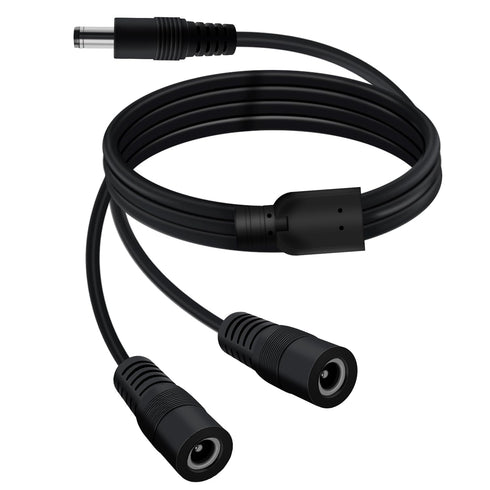 YINGAYOU DC Splitter Cable 5.5 x 2.1mm DC 2 Way Splitter 5V 6V