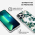 MOSNOVO iPhone 13 Pro Max Case, Clear TPU Bumper with Buffertech 6.6ft Military-Grade Drop Protection, Eucalyptus