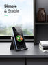 UGREEN Cell Phone Stand for Desk Phone Holder Foldable Portable Adjustable Compatible with iPhone 15 14 13 Pro Max, iPhone 12 11 Plus SE XS XR 8 7, Office Desk Travel Accessories, Black
