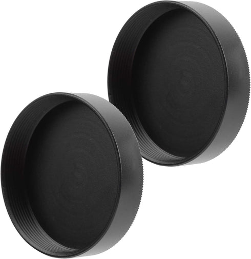 DAUERHAFT Camera Lens Rear Cover, 2Pcs Metal Lens Rear Cap Cover for M42 Screw Lens Mount