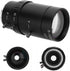 Zoom Camera Lens, 1.3MP Zoom CCTV Lens CS Mount Manual Aperture 5-100mm Aluminum Alloy Low Distortion High