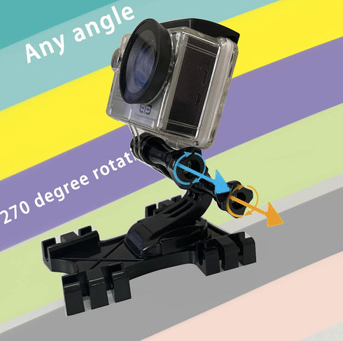 GoPro Fence Mount for Softball, Tennis, Baseball, Football, Compatible with GoPro, iPhone Mevo Start, Action Cameras