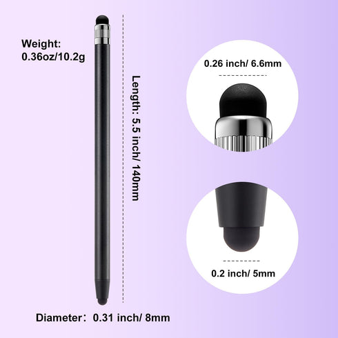 ChaoQ 6pcs Stylus Pen for Touchscreen, High Sensitivity and Precision Stylus Pen for iPad iPhone Android Suitable